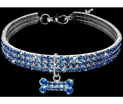 Magideal Zilli Mavi Ayarlanabilir Gezdirme Boyun Kedi Tasması
