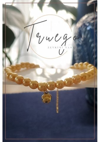 Truego Gold Gezdirme Boyun Kedi Tasması