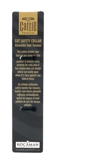 Cattie Çıngıraklı Haki Gezdirme Boyun Kedi Tasması