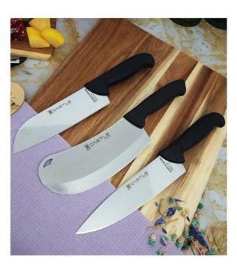 Castle Kitchen İncisive Çelik 3 Parça Mutfak Bıçağı Seti