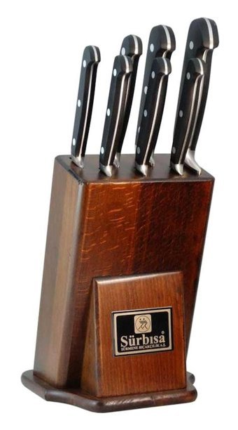 Sürbısa 61509 Çelik Standlı 7 Parça Mutfak Bıçağı Seti