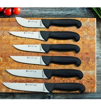 Castle Kitchen Paslanmaz Çelik 6 Parça Mutfak Bıçağı Seti