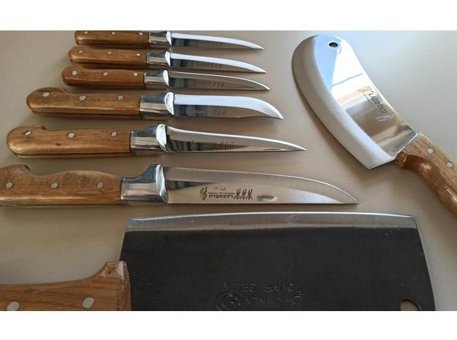 Lazoğlu Paslanmaz Çelik 8 Parça Kurban Bıçağı Seti