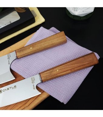Castle Kitchen Elite Serisi Paslanmaz Çelik 2 Parça Ekmek Bıçağı Seti
