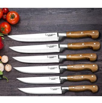 Lazbisa Paslanmaz Çelik 6 Parça Ekmek Bıçağı Seti