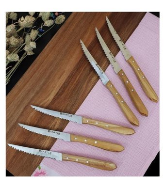 Castle Kitchen Çelik 6 Parça Steak Bıçağı Seti
