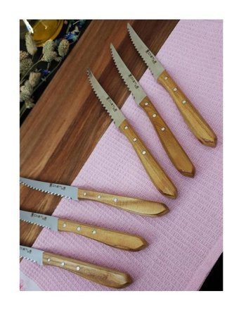Castle Kitchen Çelik 6 Parça Steak Bıçağı Seti
