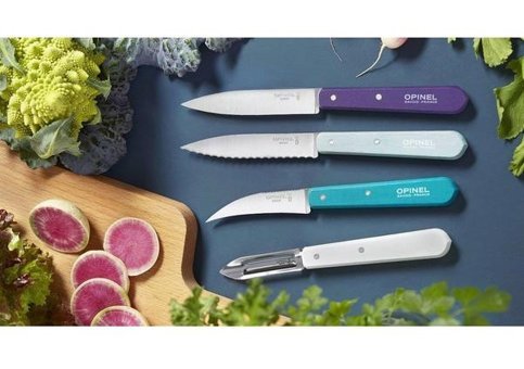 Opinel Les Esseniels Art Deco Paslanmaz Çelik 4 Parça Soyma Bıçağı Seti