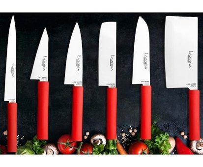 Lazbisa Asia Paslanmaz Çelik 6 Parça Şef Bıçağı Seti