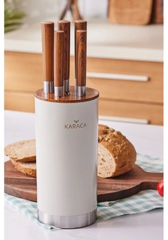 Karaca Foolproof Çelik Standlı 6 Parça Mutfak Bıçağı Seti