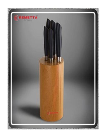 Remetta Lancia Çelik Standlı 6 Parça Mutfak Bıçağı Seti