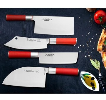 Lazbisa Redcraft Paslanmaz Çelik 4 Parça Et Bıçağı Seti