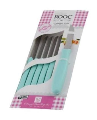 Rooc Myv - 06 Paslanmaz Çelik 6 Parça Meyve - Sebze Bıçağı Seti