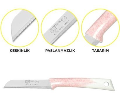Pirge Pure Line Çelik 6 Parça Meyve - Sebze Bıçağı Seti
