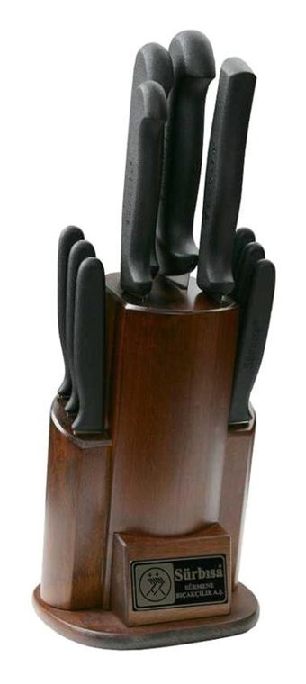 Sürbısa 61506 Çelik Standlı 10 Parça Mutfak Bıçağı Seti