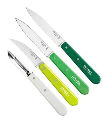 Opinel Les Esseniels Primavera Çelik 4 Parça Soyma Bıçağı Seti