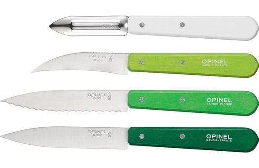 Opinel Les Esseniels Primavera Çelik 4 Parça Soyma Bıçağı Seti