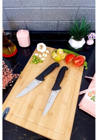 Castle Kitchen Paslanmaz Çelik 2 Parça Mutfak Bıçağı Seti