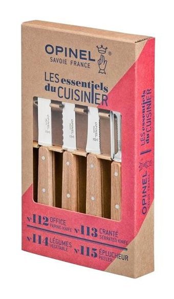 Opinel Essential Çelik 4 Parça Mutfak Bıçağı Seti