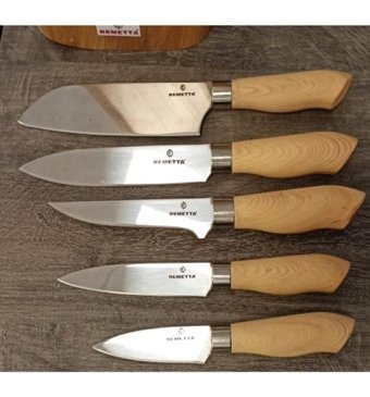 Remetta Spada Çelik Standlı 6 Parça Mutfak Bıçağı Seti