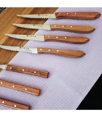 Castle Kitchen Çelik 8 Parça Steak Bıçağı Seti