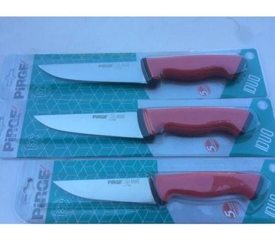 Pirge Duo Paslanmaz Çelik 3 Parça Şef Bıçağı Seti