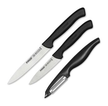 Pirge 35087 Paslanmaz Çelik 3 Parça Mutfak Bıçağı Seti