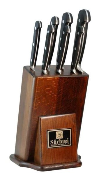 Sürbısa 61509-E Çelik Standlı 7 Parça Mutfak Bıçağı Seti