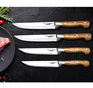 Lazbisa Paslanmaz Çelik 10 Parça Mutfak Bıçağı Seti