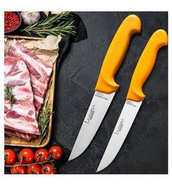 Lazbisa Paslanmaz Çelik 2 Parça Ekmek Bıçağı Seti