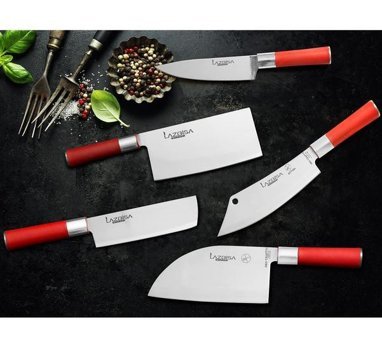 Lazbisa Red Craft Paslanmaz Çelik 5 Parça Mutfak Bıçağı Seti