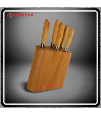 Remetta Spada Paslanmaz Çelik Standlı 6 Parça Mutfak Bıçağı Seti