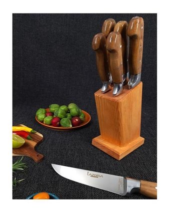 Lazbisa Hand Craft Paslanmaz Çelik 4 Parça Mutfak Bıçağı Seti
