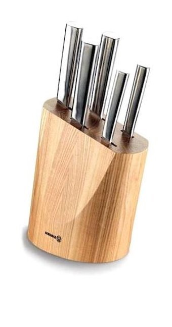 Korkmaz A501-01 Pro Paslanmaz Çelik Standlı 6 Parça Mutfak Bıçağı Seti