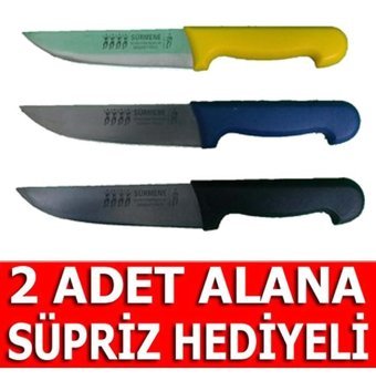 Sürmene Paslanmaz Çelik 2 Parça Kasap Bıçağı Seti