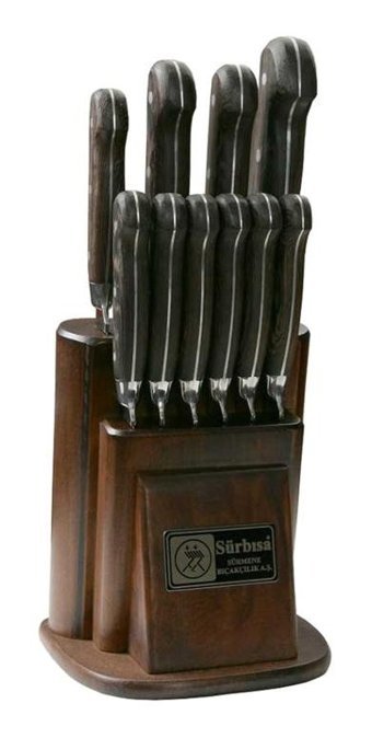 Sürbısa Sürmene 61500-ym-e Çelik Standlı 10 Parça Mutfak Bıçağı Seti