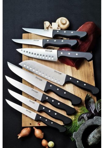 Stevig Cut 4 Paslanmaz Çelik 4 Parça Şef Bıçağı Seti
