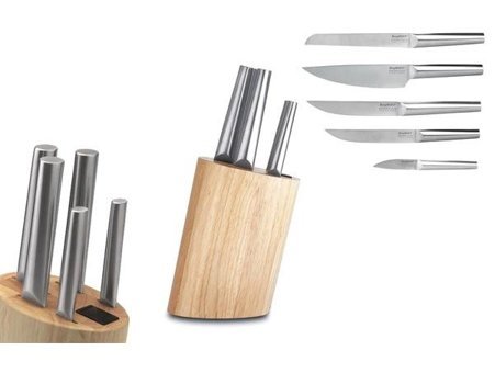Berghoff Essentials Paslanmaz Çelik Standlı 6 Parça Mutfak Bıçağı Seti