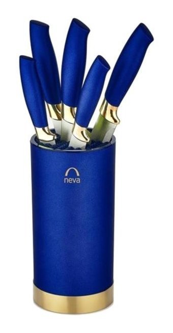 Neva Sweet Premium N2713 Paslanmaz Çelik Standlı 6 Parça Mutfak Bıçağı Seti
