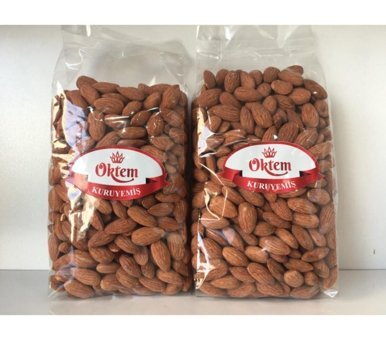 Öktem Kavrulmuş Tuzsuz Tane Badem İçi 1 kg