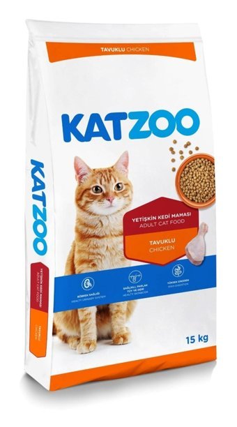 Katzoo Tavuklu Yetişkin Kuru Kedi Maması 15 kg