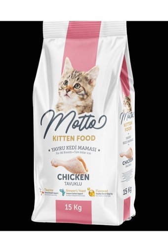 Motto Tavuklu Yavru Kuru Kedi Maması 15 kg
