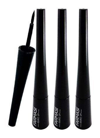 Farmasi 3'lü Mat Pastel Siyah Keçe Uçlu Likit Eyeliner