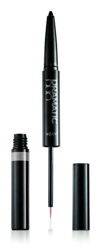 Avon Dramatic Duo 2si 1 Arada Çift Taraflı Suya Dayanıklı Mat Pastel Gri Kalıcı Jel Eyeliner