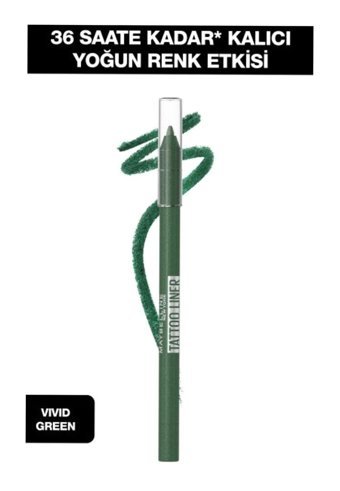 Maybelline New York Tattoo Liner Mat Pastel Yeşil Kalıcı Kalem Eyeliner