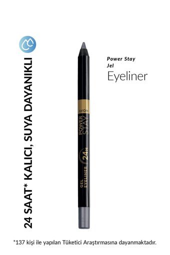 Avon Power Stay Suya Dayanıklı Mat Neon Gri Kalıcı Jel Eyeliner