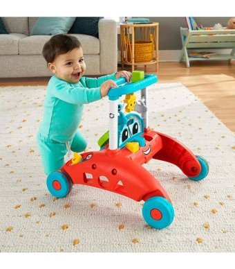 Fisher-Price HJP48 Direksiyon 4 Tekerlekli 1 Kademeli Oyuncaklı İlk Adım Yürüteç Çok Renkli