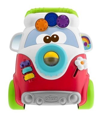 Chicco 4 Tekerlekli 1 Kademeli Oyuncaklı İlk Adım Yürüteç Kırmızı - Yeşil