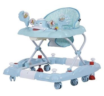 Sunny Baby 9227 Ördek 8 Tekerlekli 3 Kademeli Oyuncaklı Örümcek Yürüteç Bej