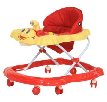 Sunny Baby 9226 Ördek 6 Tekerlekli 2 Kademeli Oyuncaklı Müzikli Örümcek Yürüteç Kırmızı
